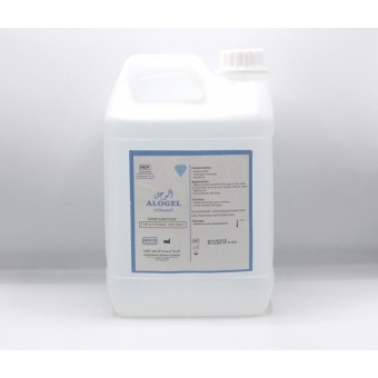 جالون معقم جل كحول 70٪؜ ماركة ألوجل حجم 5 لتر