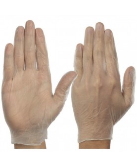 (علبة قفازات فينيل بدون بودرة (70 قفاز/العبوة