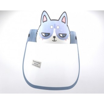 قناع حماية الوجه فيس شيلد للاطفال لون ازرق