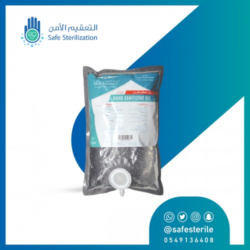 معقم كيس جل من الحماية القصوى 70% كحول 1 لتر