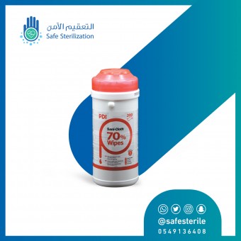 (200) منديل البريطانية PDI مناديل معقمة 70٪ ؜ كحول ماركة